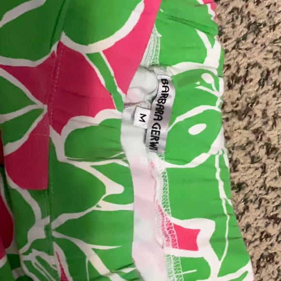 Vibrant Pink and Green Women's Shorts - Picture 2 of 4